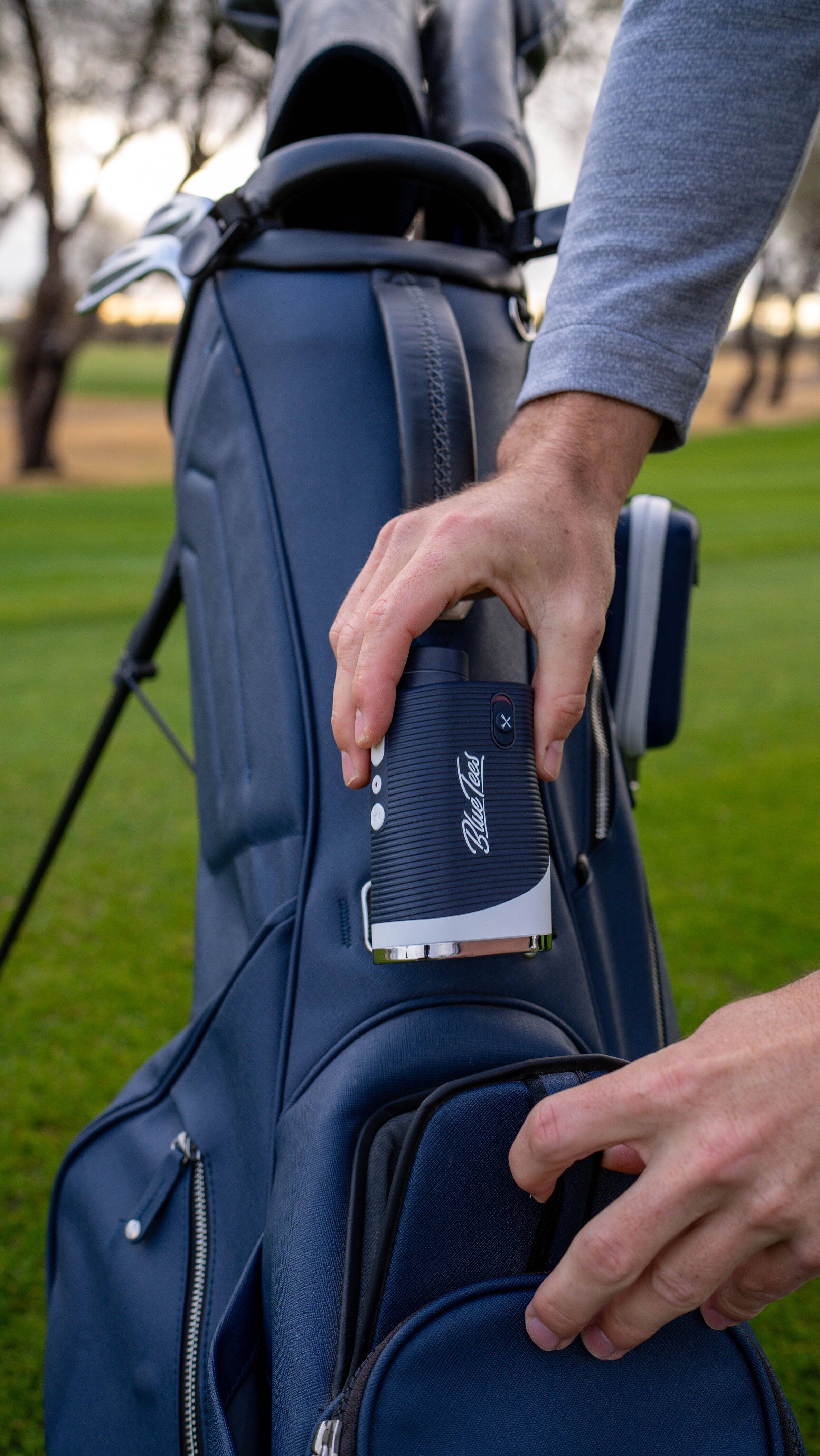 Alt View 13. Blue Tees - Series 3 Max + Golf Rangefinder with Slope Switch, 1000-Yard Range, 6x Zoom, Flag Lock & Vibration - Navy.