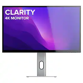 Alogic - Clarity 27-Inch UHD 4K Monitor with 8-in-1 Hub, IPS Panel, 600 HDR, and Wall Mountability - Black