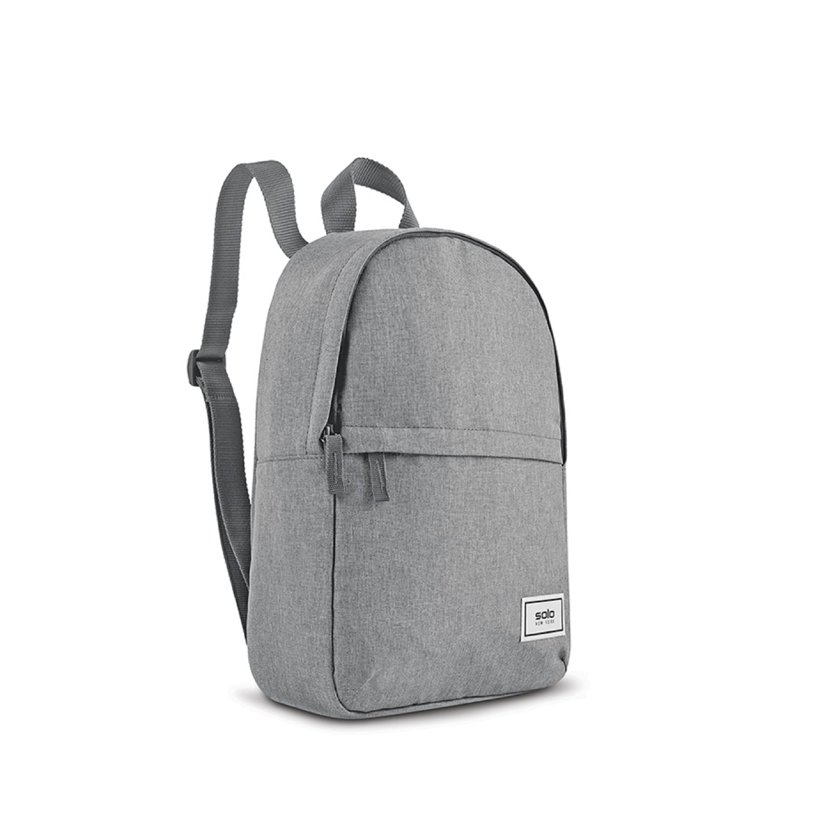 Left. Solo New York - Recycled Re:vive Mini Backpack - Gray.