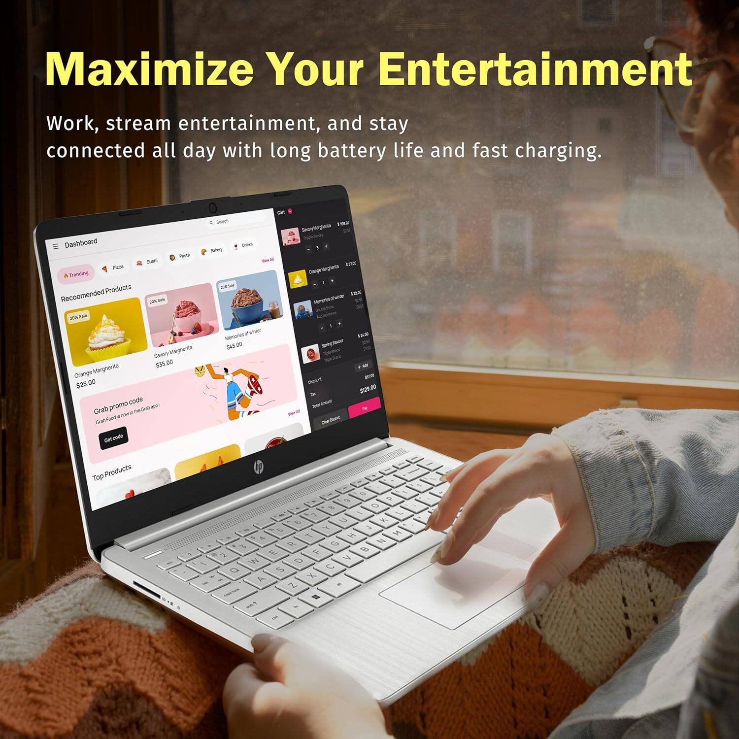 Maximize Your Entertainment
Work, stream entertainment, and stay connected all day with long battery life and fast charging.
Dashboard
Trending Products
Recommended Products
- 20% off
- Savory Margherita $25.00
- Orange Margherita $25.00
Grab promo code VIINA
Top Products