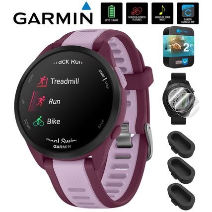 GARMIN
- UP TO 11 DAYS
- HEALTH & FITNESS FEATURES
- MUSIC ON YOUR WRIST
- GARMIN CONNECT APP
- 2 YR EXTENDED WARRANTY
Treadmill
Run
Bike
Pool Swim
LIGHT
UP
DOWN
BACK
START | STOP
GARMIN