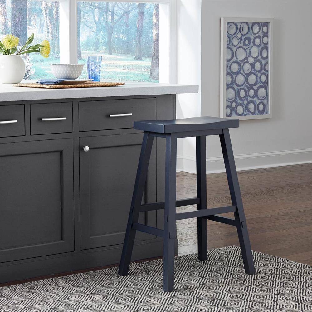 Alt View 1. Liberty Furniture Industries - Creations 30 Inch Sawhorse Stool- Navy in Various - Brown.