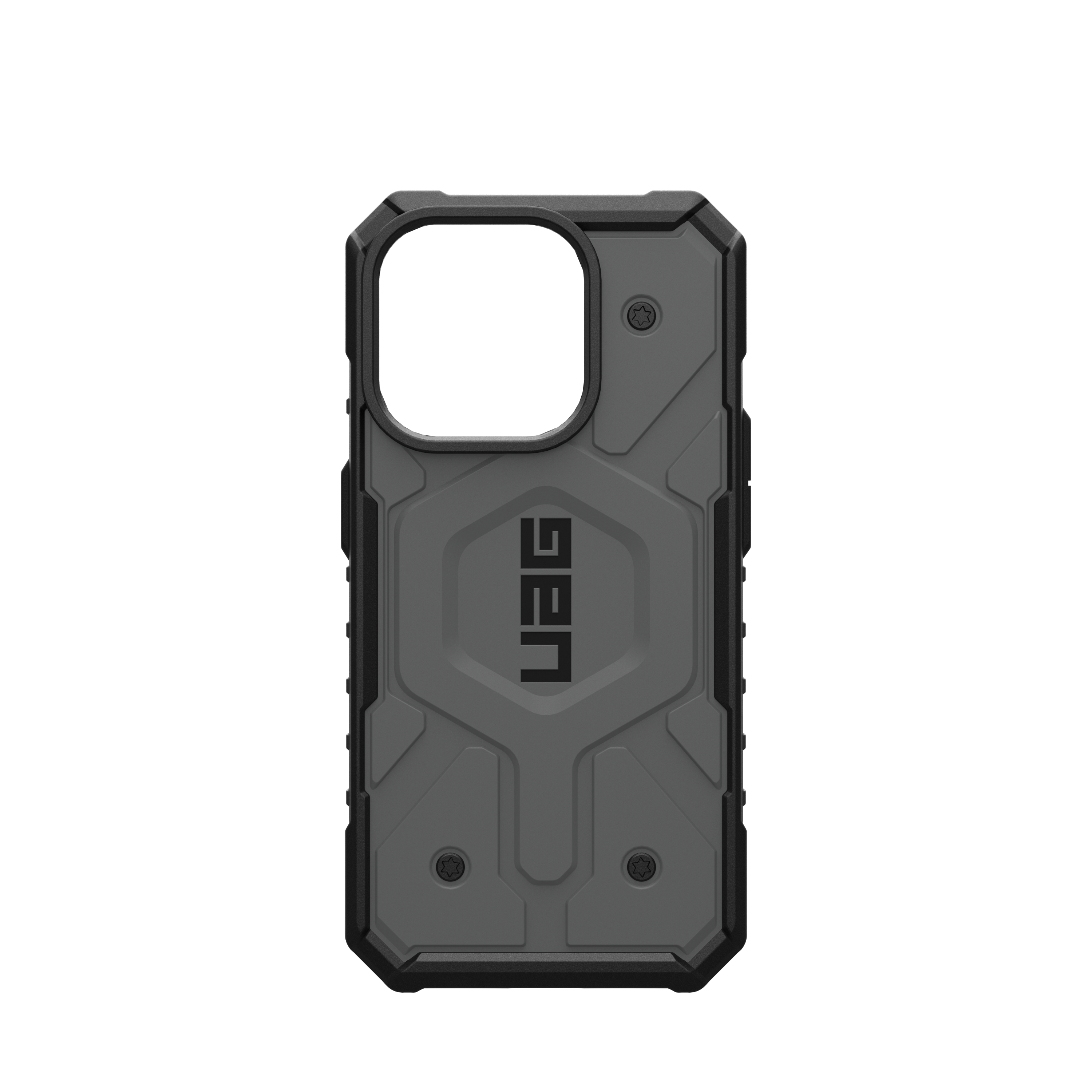Alt View 5. UAG - Pathfinder Series Case with Magsafe for Apple iPhone 15 Pro - Silver.