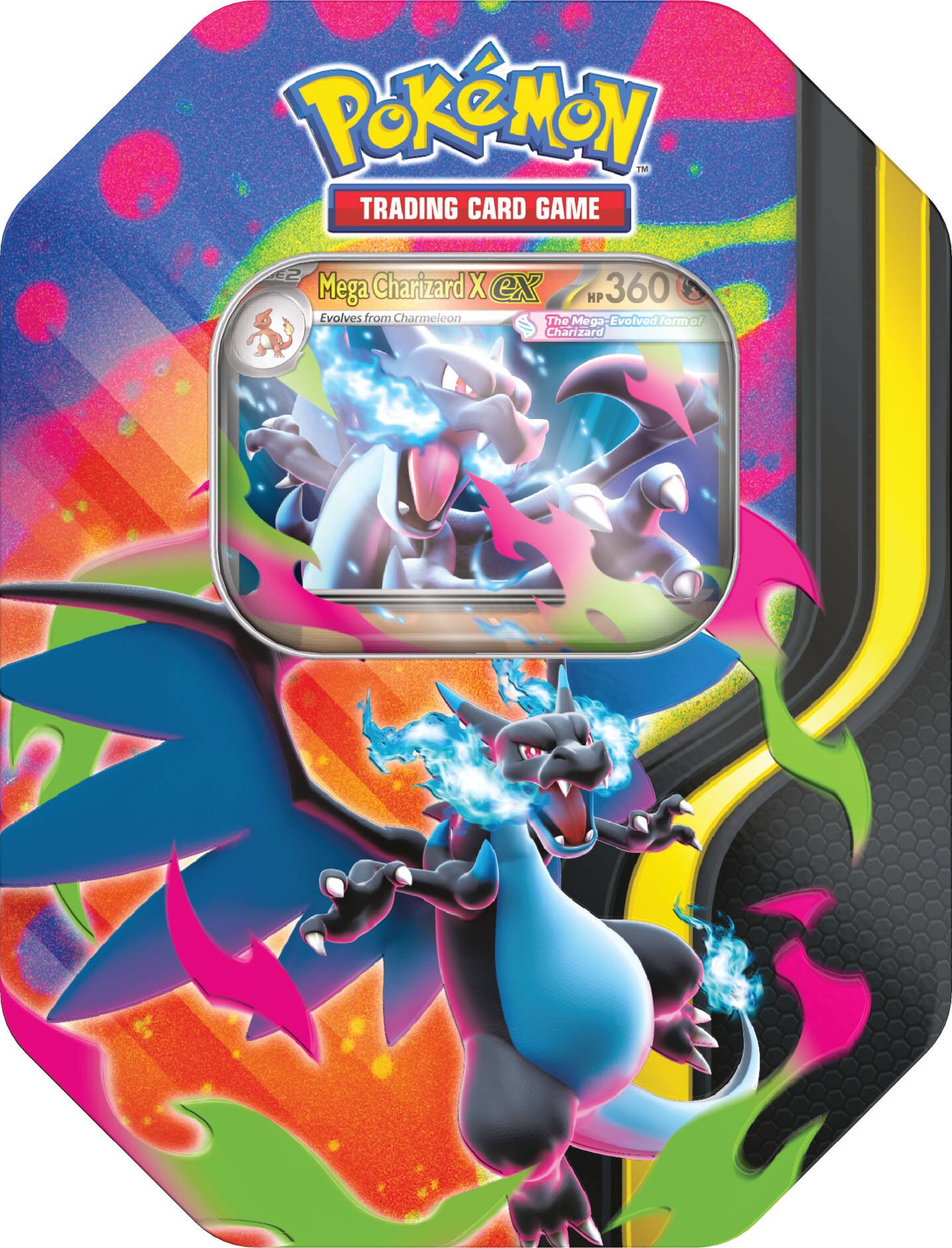 Pokémon Trading Card Game  
AE2 Mega Charizard X ex  
HP 360  
Evolves from Charmeleon  
The Mega Evolved form of Charizard