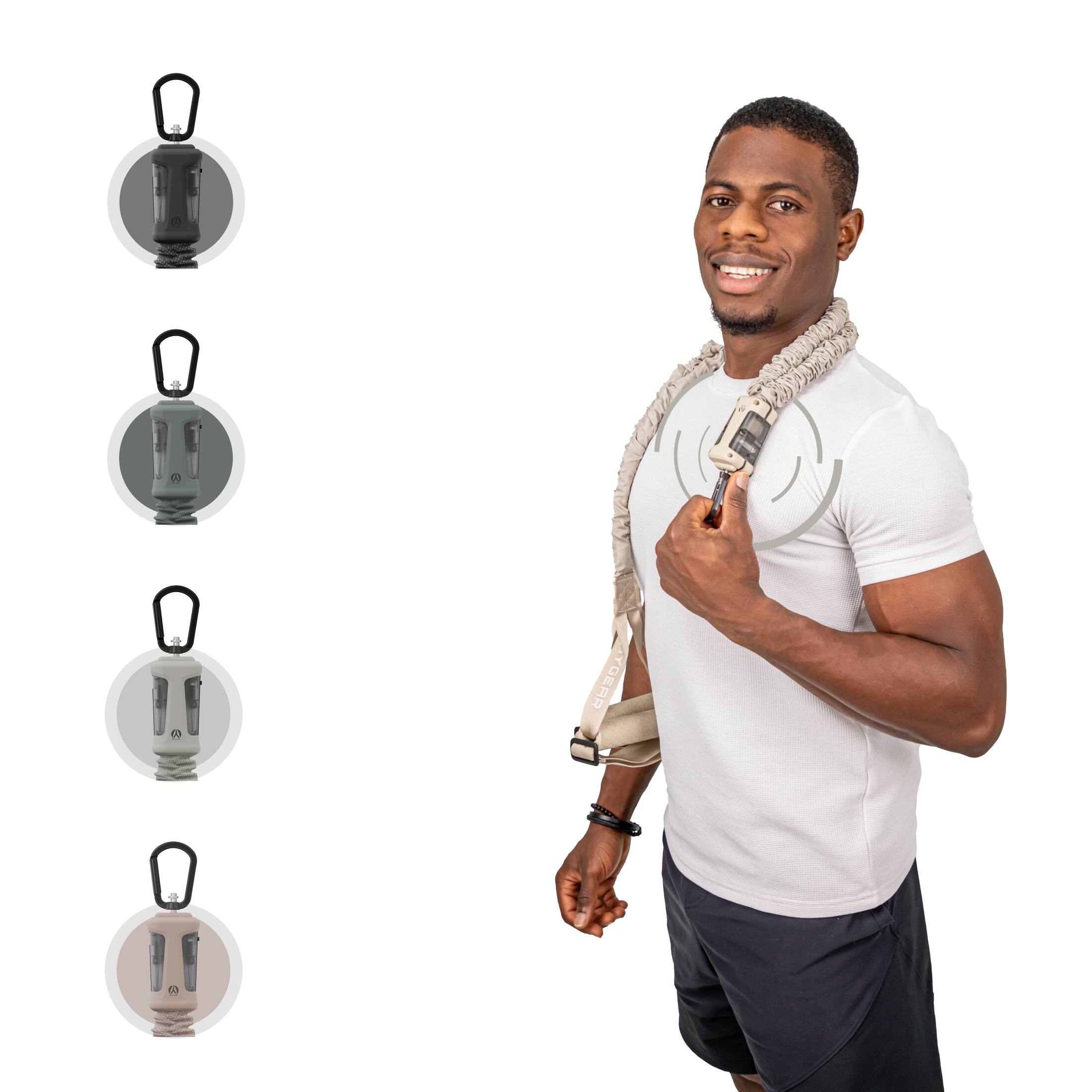 Back. Hygear - Smart Resistance Bands w/ Performance Tracker & Lifetime Fitness App Access - Jade.