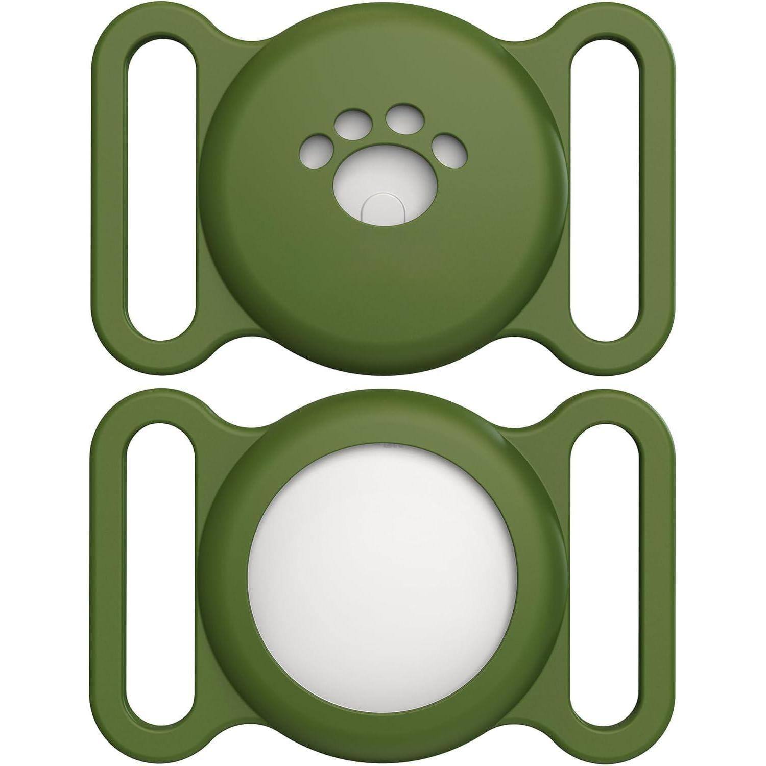 Front. Leash Valley - Gps Dog Collar Holder Mini Cat Real-time Location Pet Tracking Smart ios Only No Monthly Fee Holder locator Included No - Green.