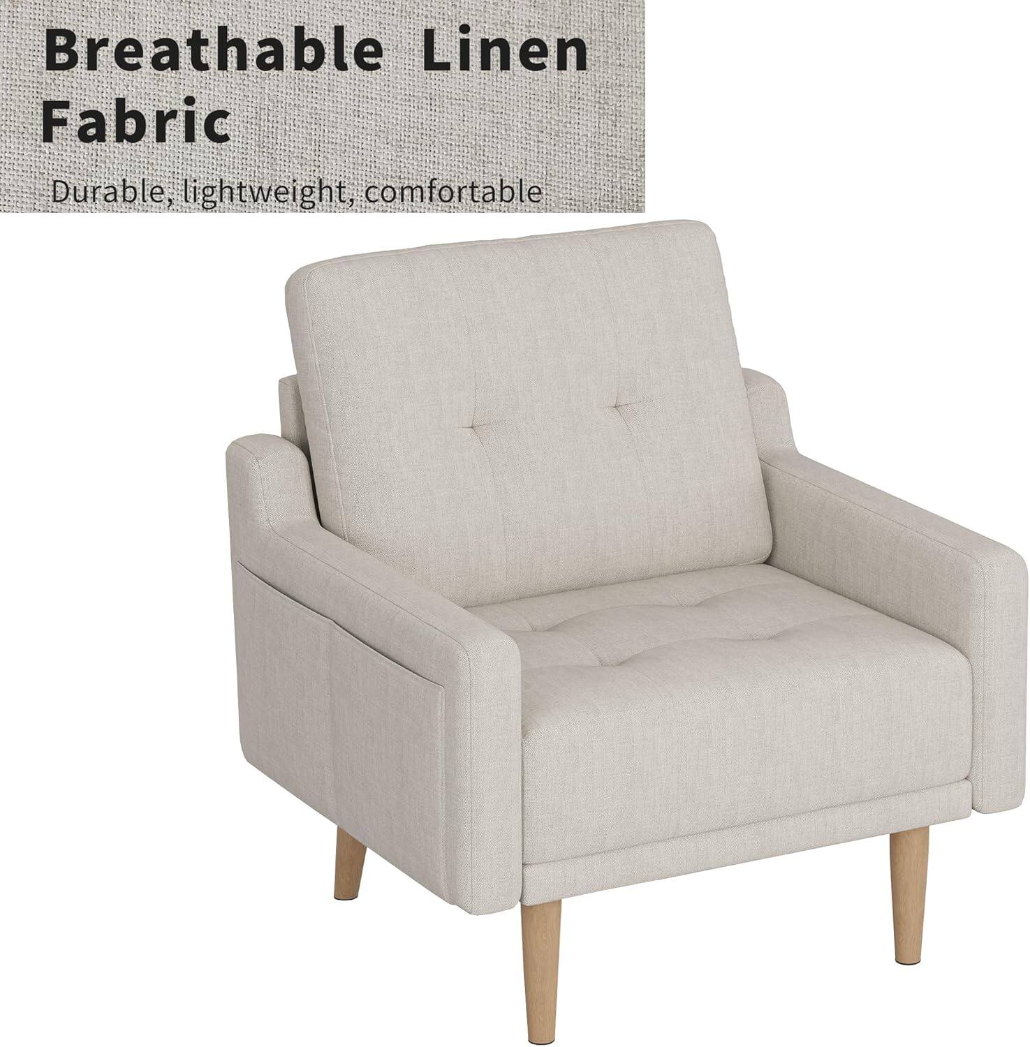 Breathable Linen Fabric  
Durable, lightweight, comfortable