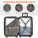 SPACIOUS INTERIOR SPACE Mesh Pocket Zippered Pocket Tie Down Straps Large Storage Space