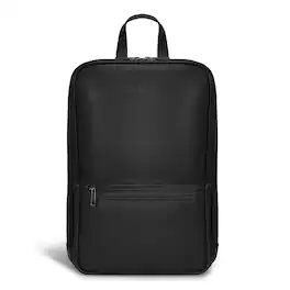 Champs - Onyx Collection - Leather Classic Laptop Backpack - Black