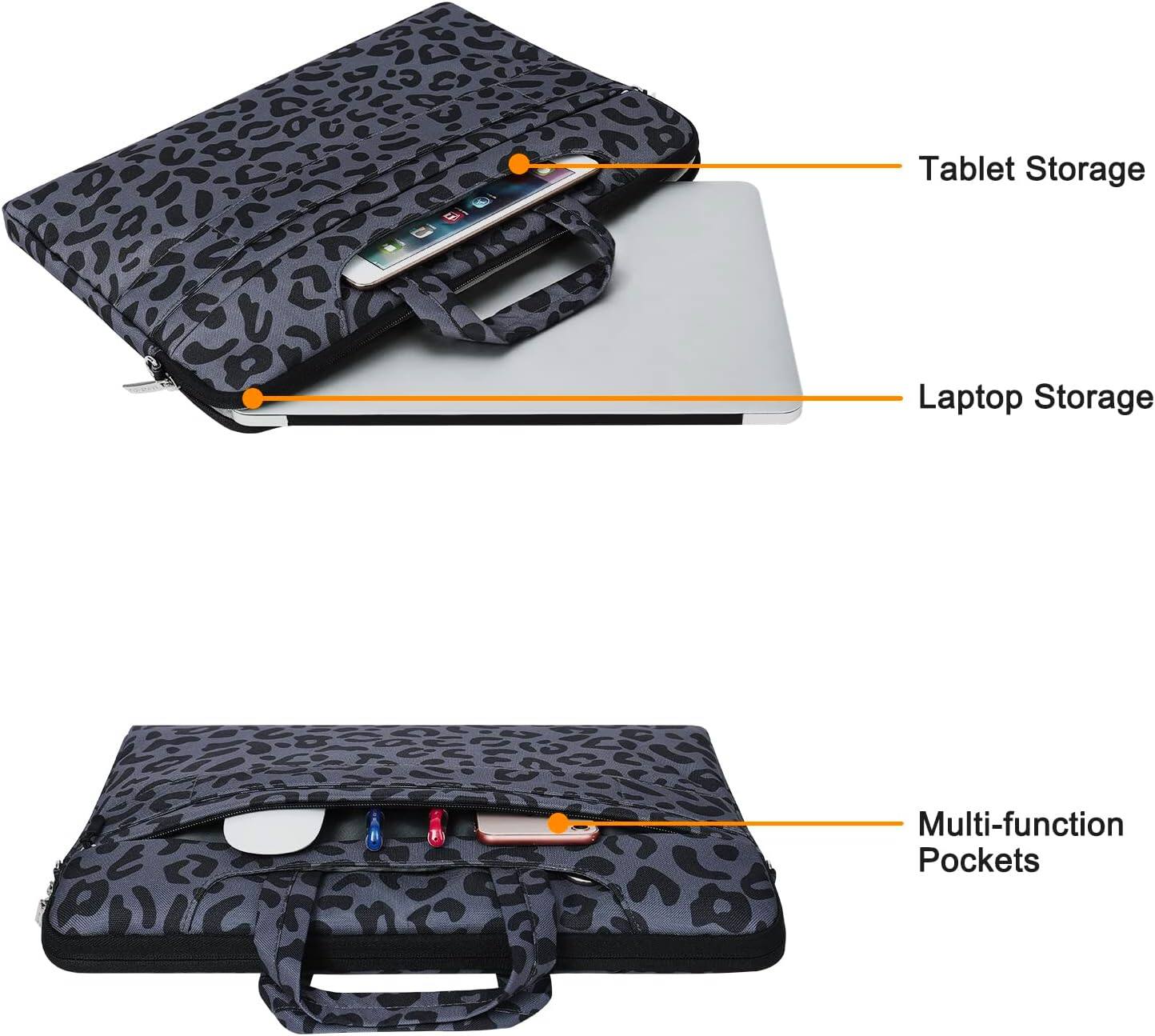 Tablet Storage  
Laptop Storage  
Multi-function Pockets