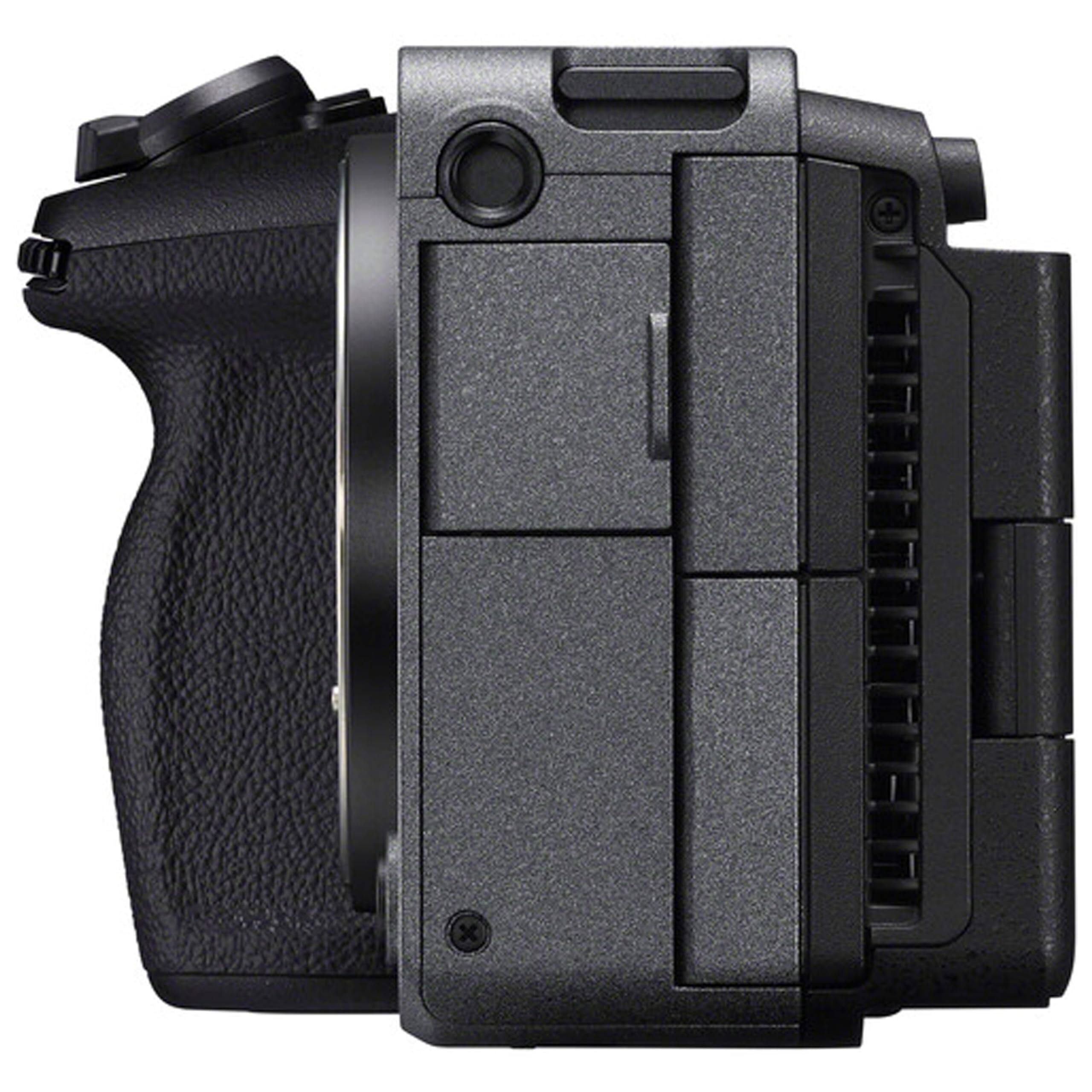 Alt View 4. Sony - Sony FX30 Digital Cinema Camera with 18-135mm Lens, LED Light, Microphone, 128GB Extreme Speed, U-Grip, Filters, Tripod, - Black.