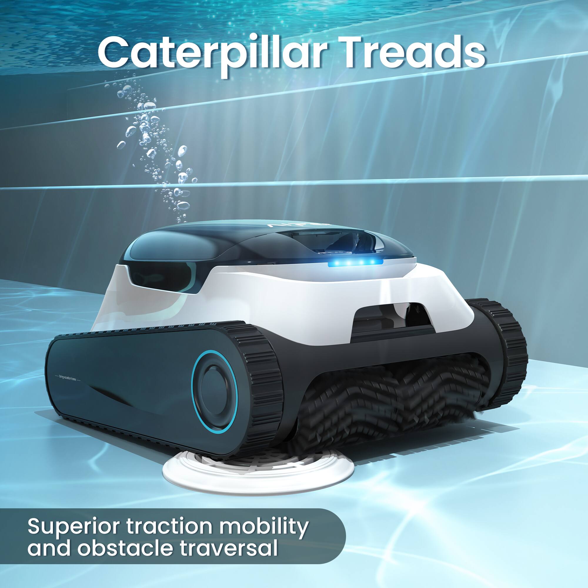 Caterpillar Treads  
Superior traction, mobility, and obstacle traversal