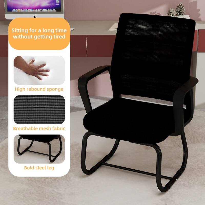 Sitting for a long time without getting tired

- High rebound sponge
- Breathable mesh fabric
- Bold steel leg