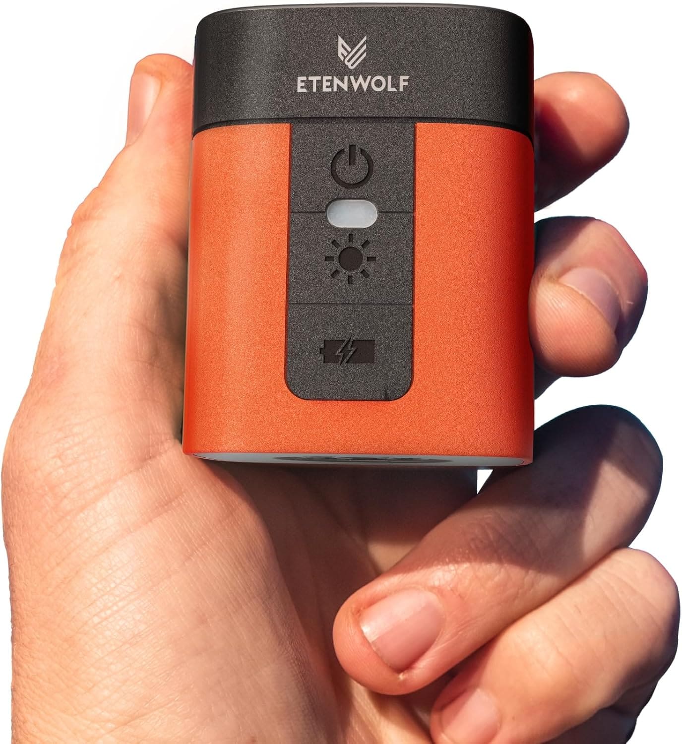 Front. ETENWOLF - ETENWOLF - AIR 3 Air Pump for Inflatables with 2600 mAh Battery & Camping Light - Vivid Orange - Vivid Orange.