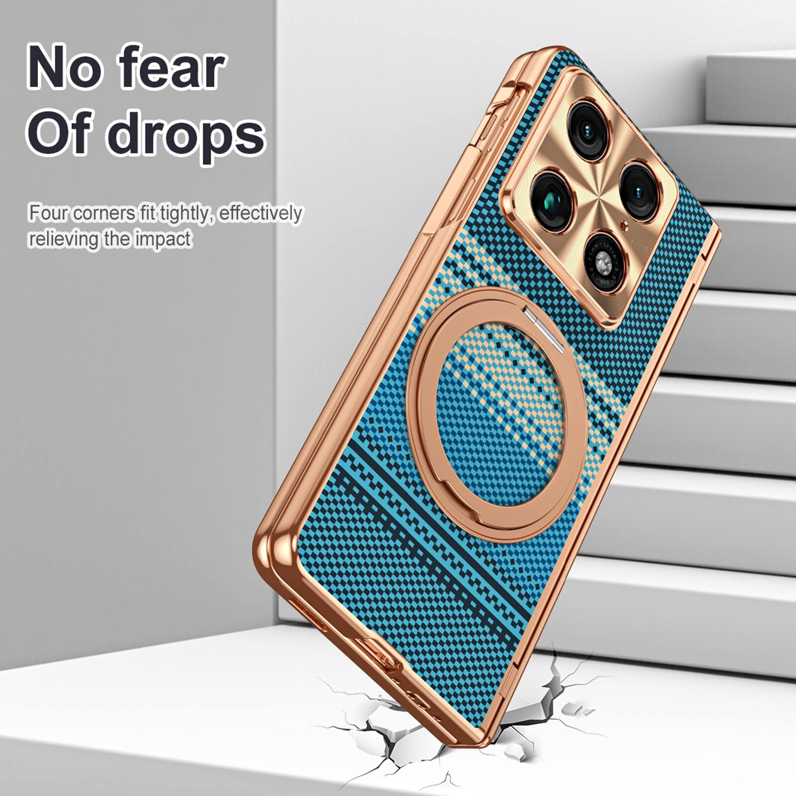 No fear of drops. Four corners fit tightly, effectively relieving the impact.