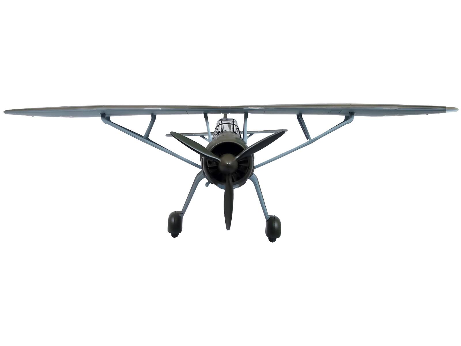 Alt View 2. Oxford Diecast - Henschel Hs 126 A-1 Reconnaissance Aircraft German Luftwaffe "Oxford Aviation" 1/72 Model Airplane by Oxford Diecast.