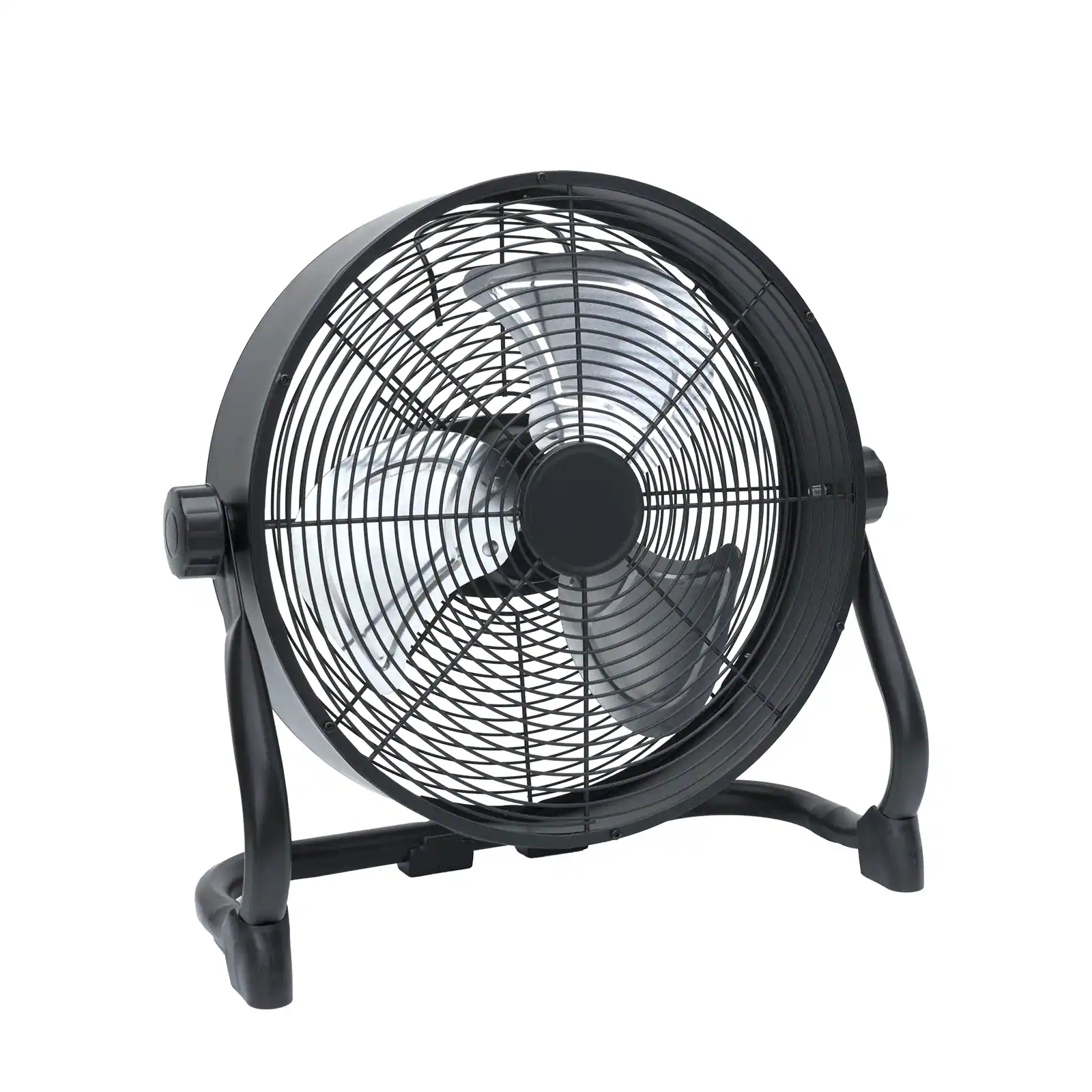 Front. Chery Life - 12 in. Industrial Portable Outdoor Fan with AC Adapter and USB Output.