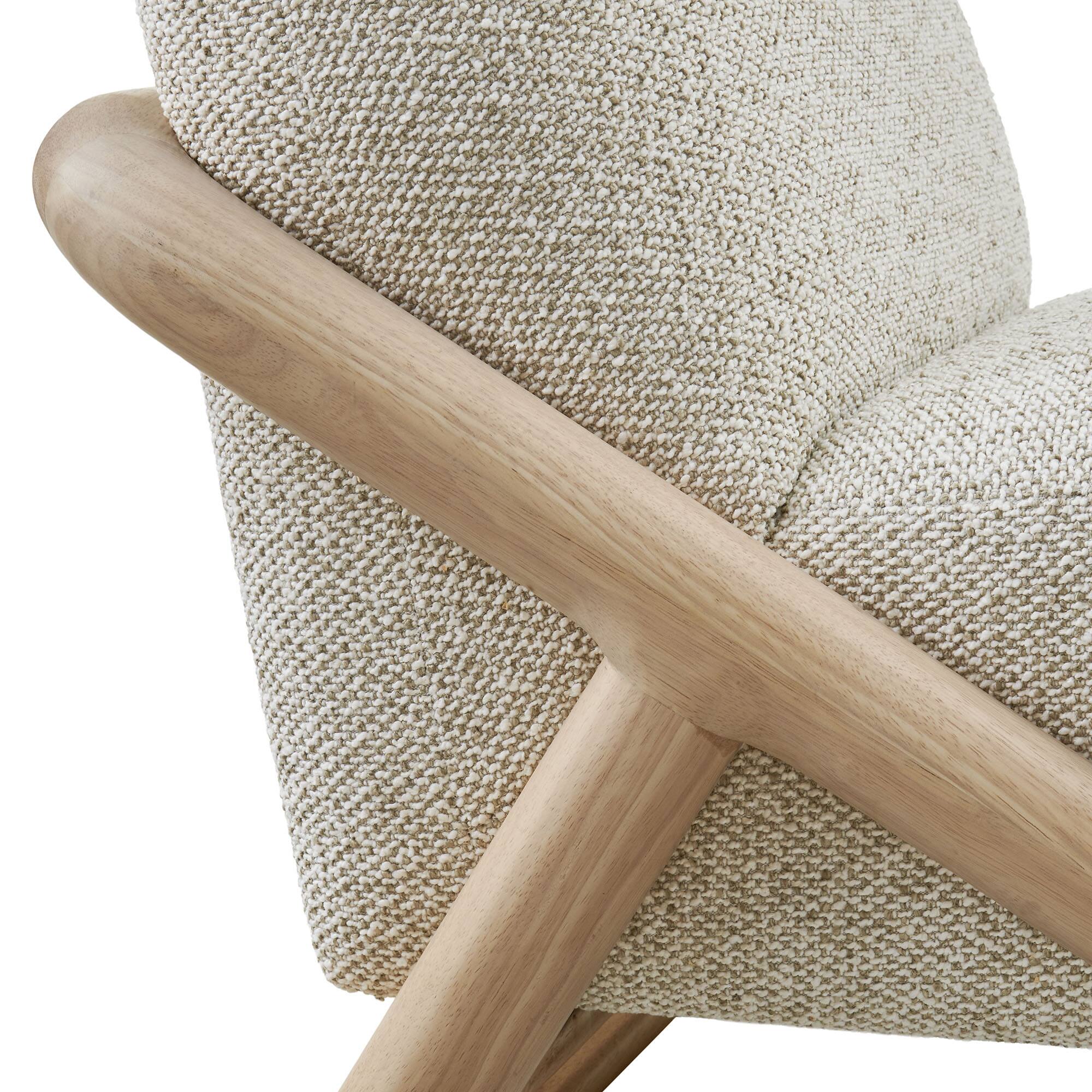 Alt View 6. Modway - Vander Textured Fabric Accent Chair by Modway - Oak Marble.