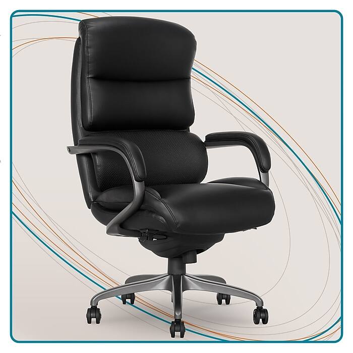 La Z Boy Aberdeen Ergonomic Bonded Leather Swivel Executive Chair