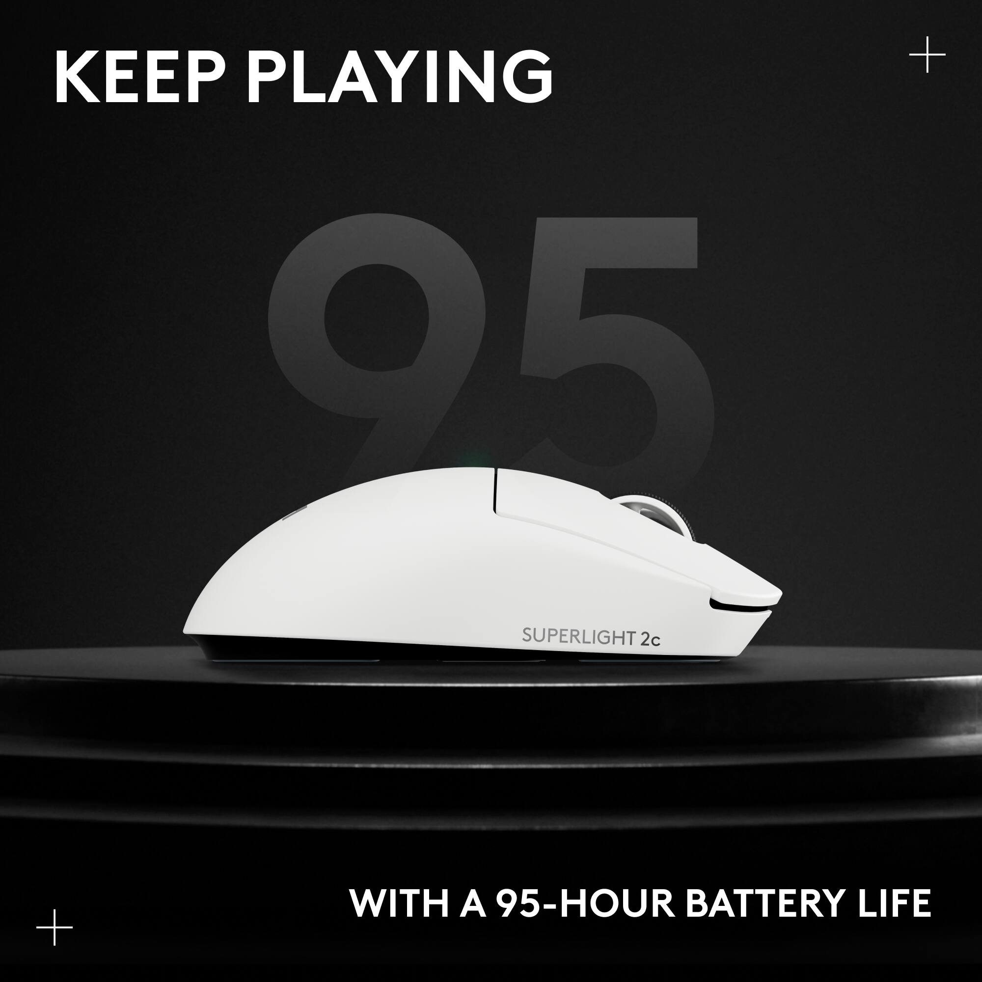 Logitech PRO X SUPERLIGHT 2c LIGHTSPEED Lightweight Compact