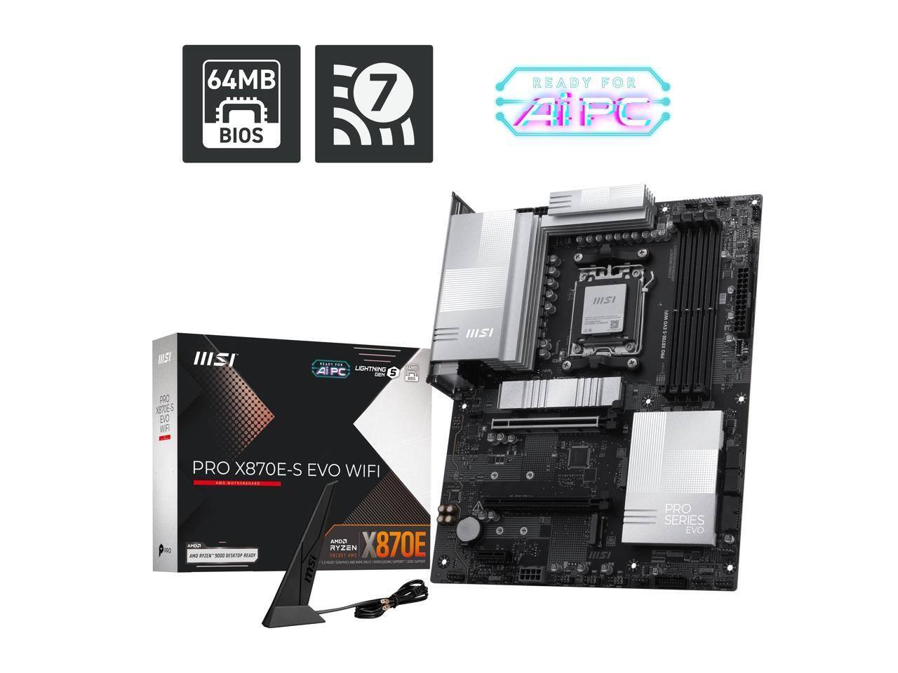 64MB BIOS 7 READY FOR APC MSI PRO X870E-S EVO WIFI