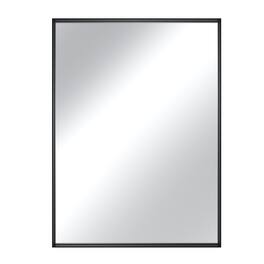 Boyel Living - 22 x 30 in Rectangle Square Right-Angle Mirror with Matte Black Aluminum Frame