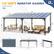 12*20FT HARDTOP GAZEBO DIMENSIONS
- 20' (length)
- 12' (width)
- 8.6' (height)
- 6.3" (side height)
- 19.2" (side width)
- 11' (side width)