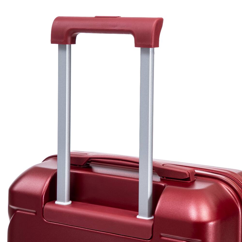 Alt View 4. Ropilly - Ropilly 2 Piece Luggage Set Wine Red Hard Shell 20 Inch Carry On Suitcase with 14 Inch Cosmetic Case - Wine Red.
