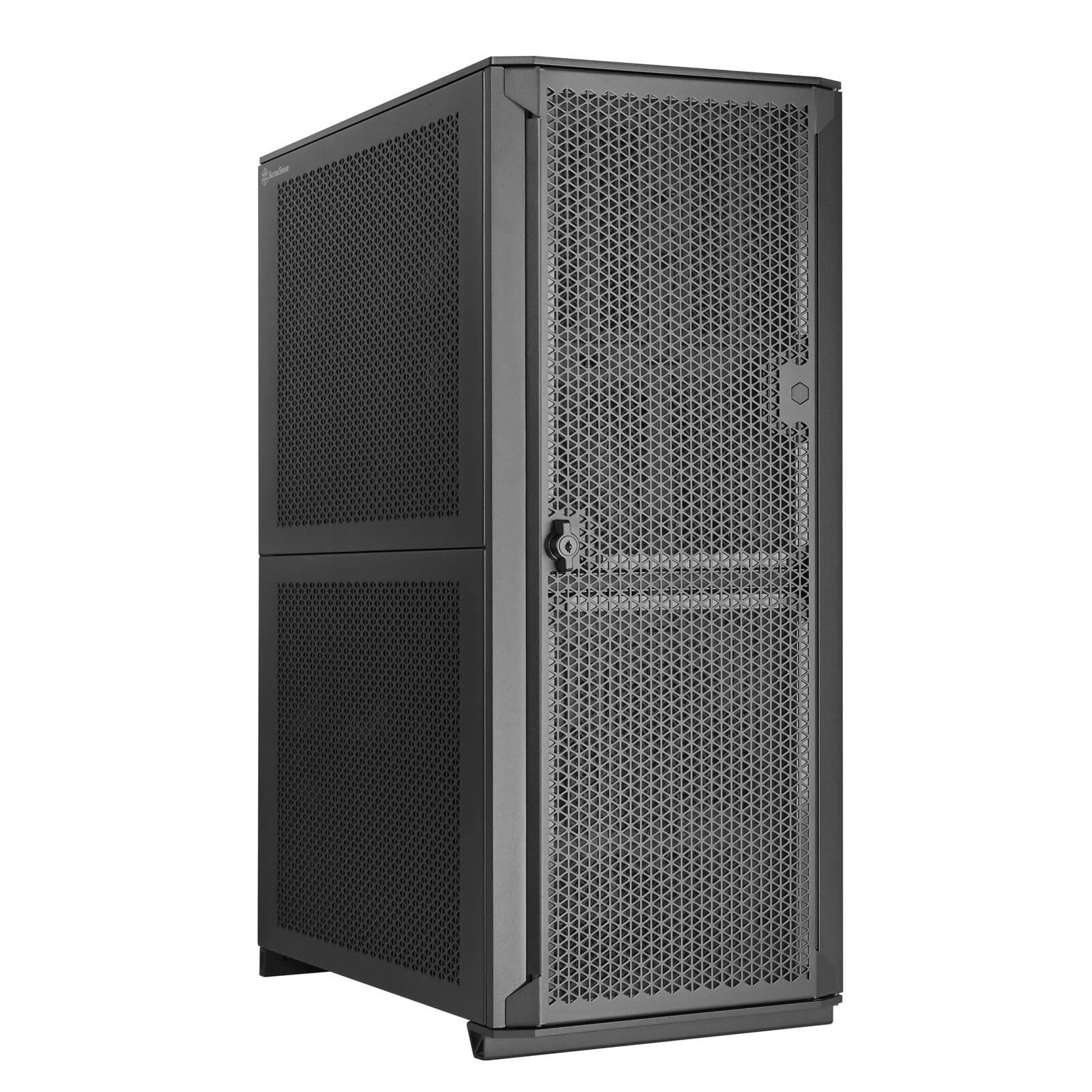 Angle. SilverStone - ALTA D1 SST-ALD1B The Pinnacle of Modular and Flexible Workstation Chassis Design - Black.
