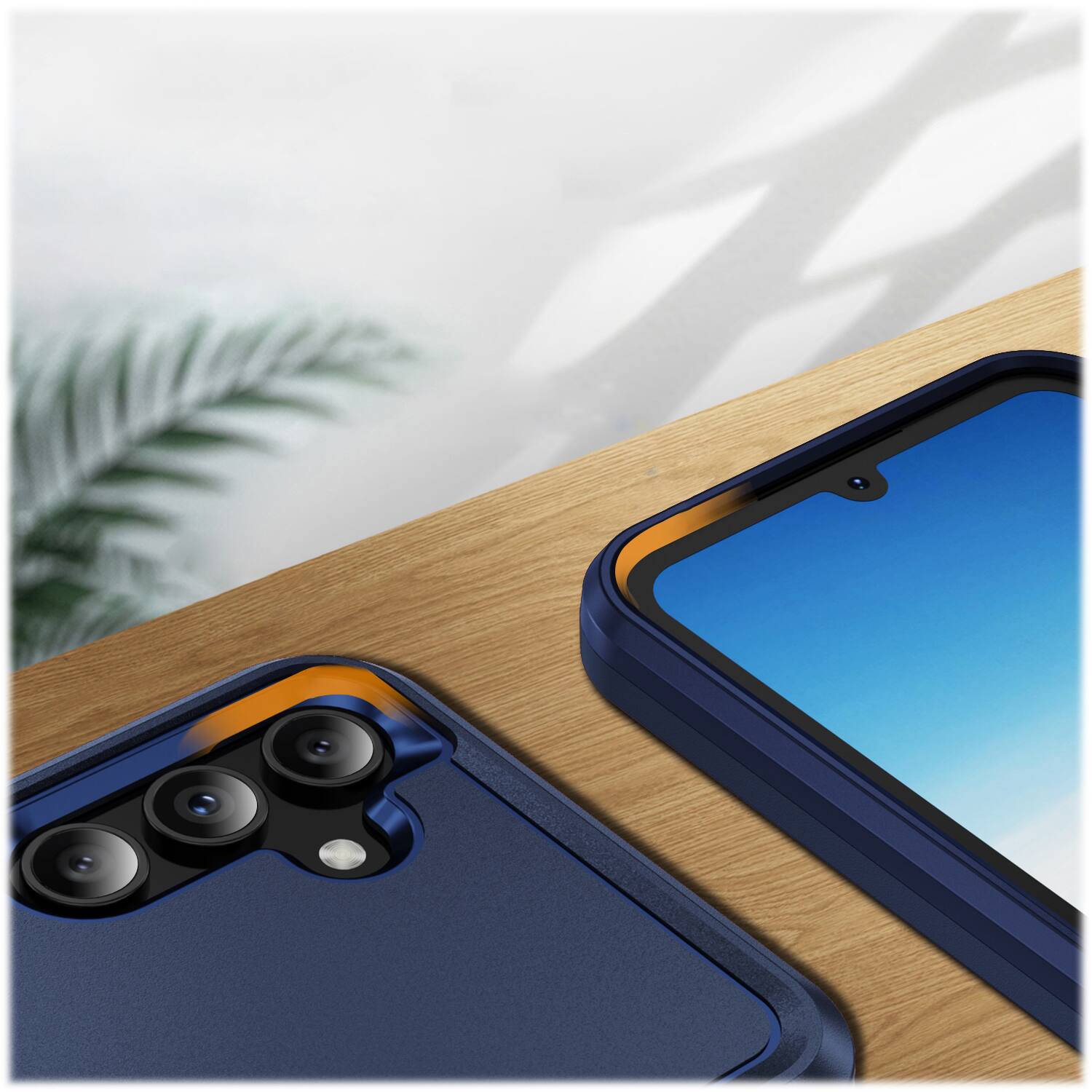 Alt View 13. SaharaCase - ArmorPro Kickstand Case for Samsung Galaxy A15 5G - Blue.