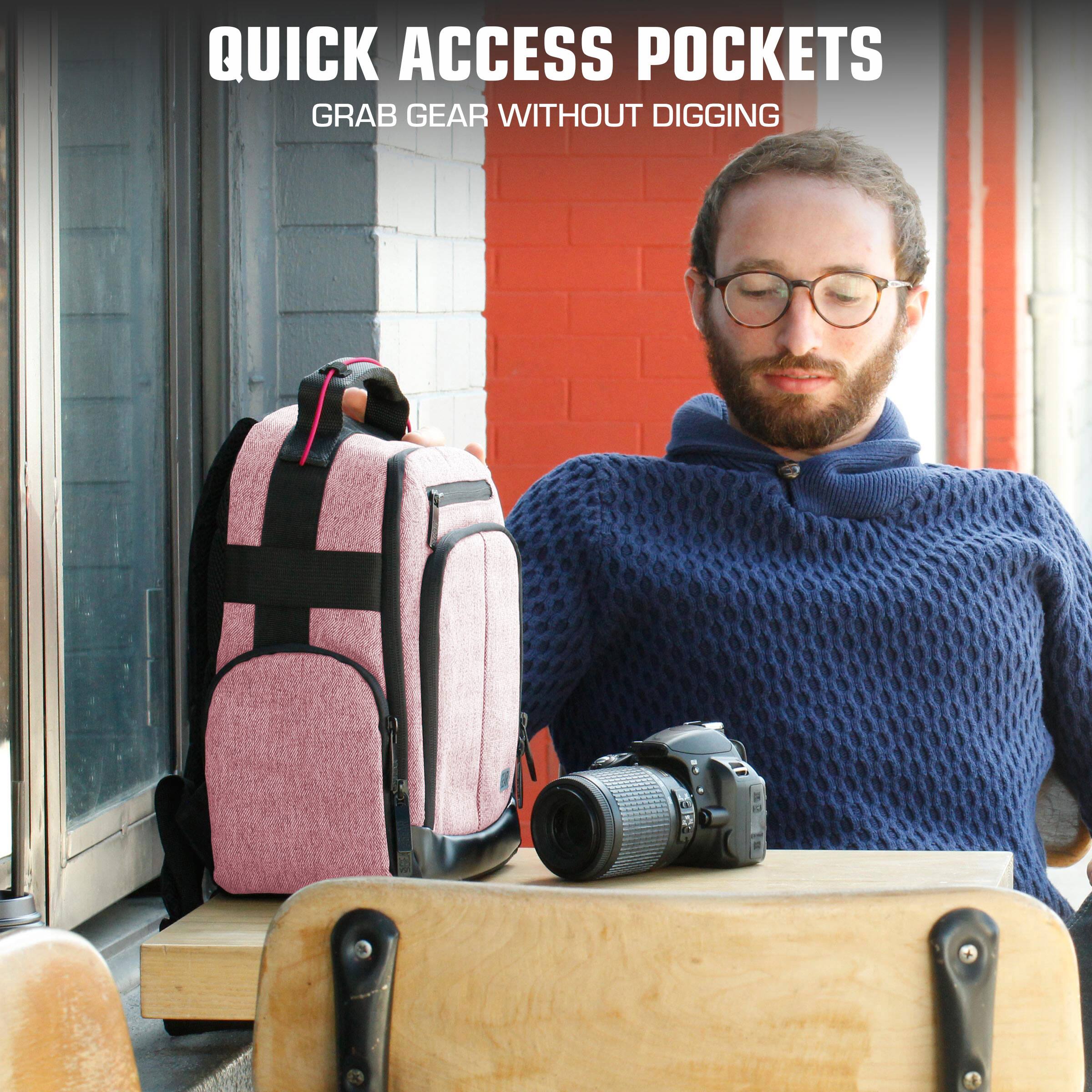 QUICK ACCESS POCKETS  
GRAB GEAR WITHOUT DIGGING
