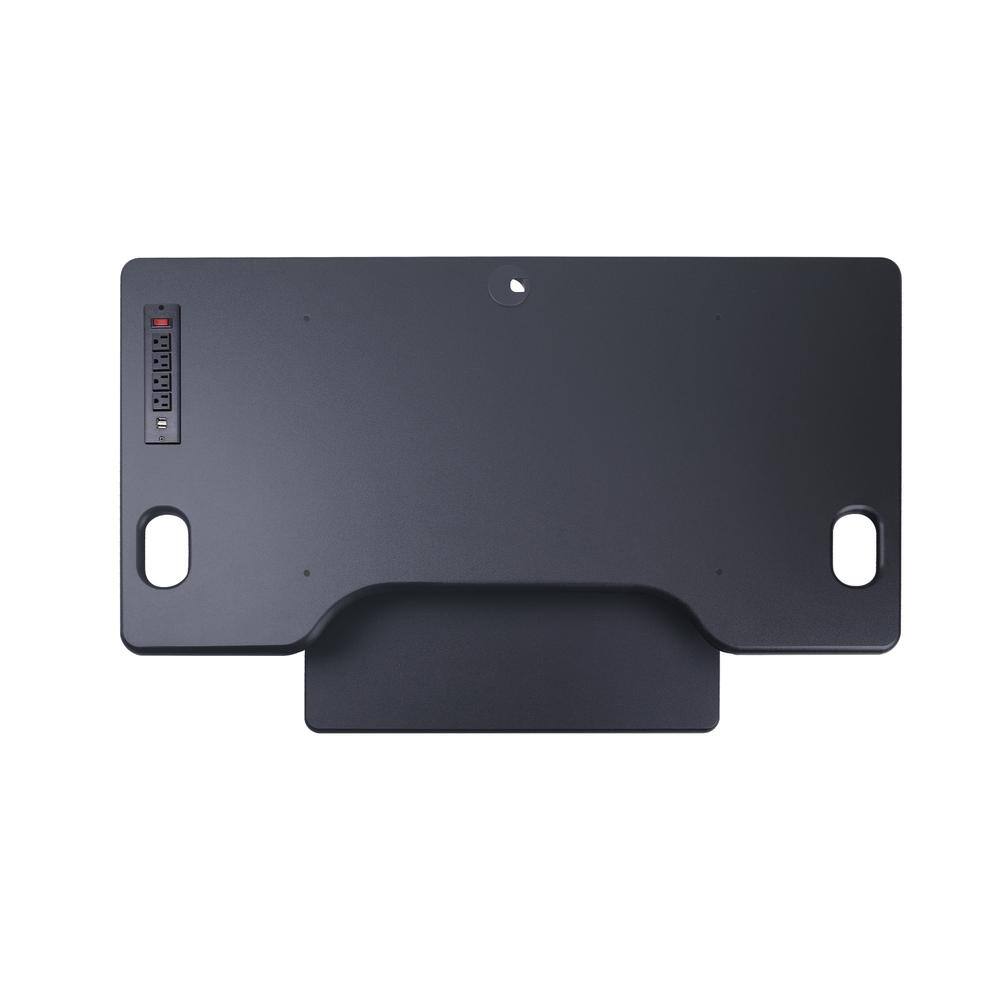 Back. Rocelco - 46" Height Adjustable Standing Desk - Black.