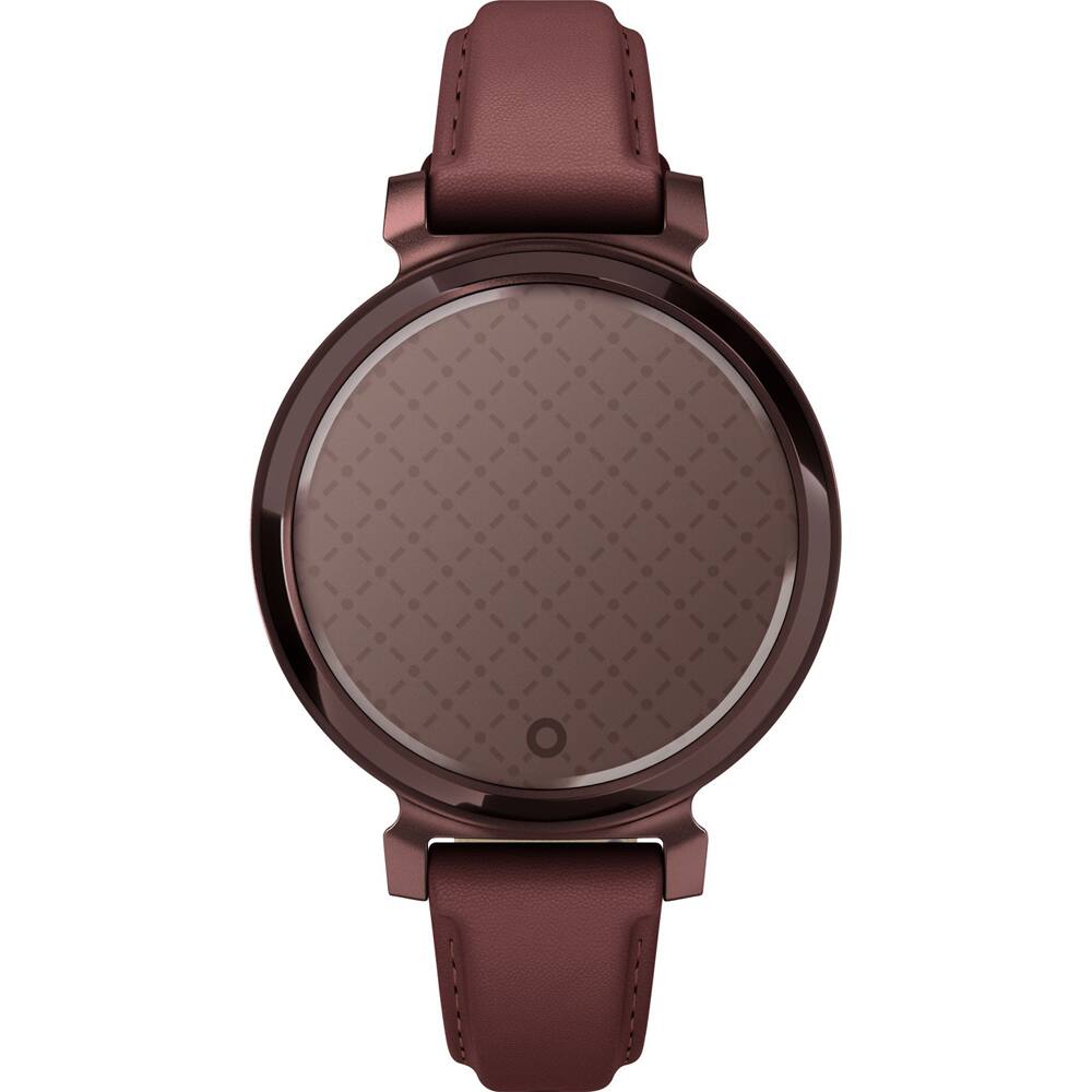 Alt View 1. Garmin - Lily 2 Classic Bronze with Leather Band Smartwatch+2 Year Warranty Bundle - Dark Bronze with Mulberry Leather Band.