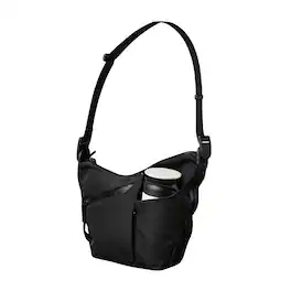 ALPAKA - Flow Satchel Mini 2L Crossbody Bag, Water Resistant Shoulder Bag, Expandable Bottle Pocket, YKK Zippers - Black Axoflux 210D