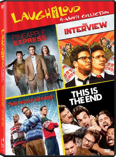 Front. Laugh Out Loud: Pineapple Express / This Is the End / The Interview / The Night Before   - DVD.