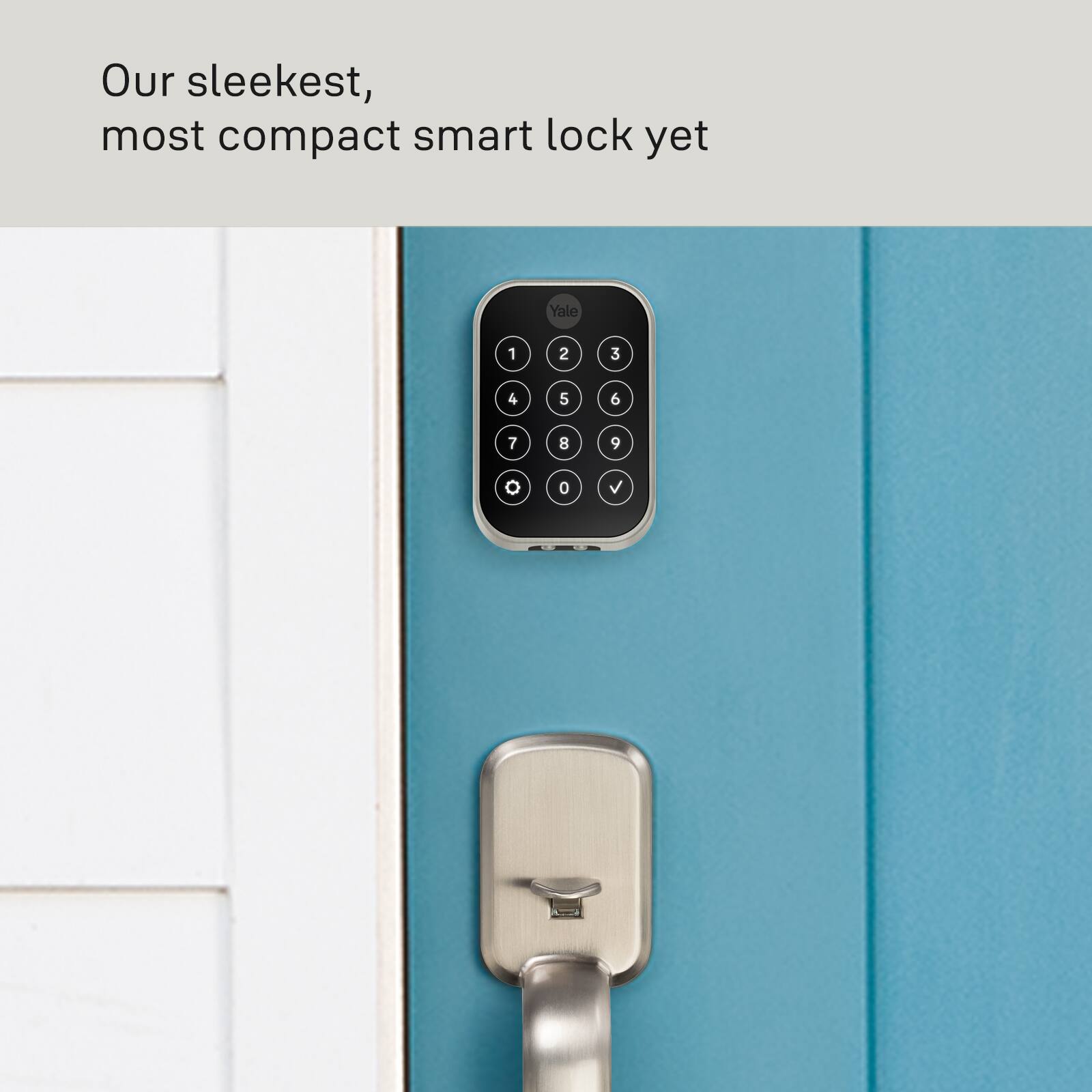 Our sleekest, most compact smart lock yet