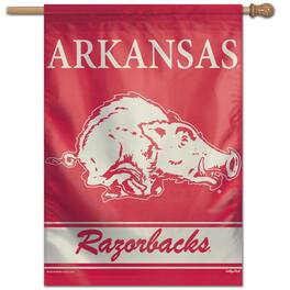 WinCraft - Arkansas Razorbacks 28" x 40" College Vault Single-Sided Vertical Banner - Multicolor