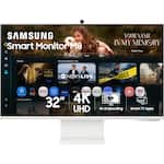 Samsung - 32" M80F 4K UHD Smart Monitor with SamsungVision AI, Built In Speakers, USB-C, Ergonomic Stand and SlimFit Camera - Warm White