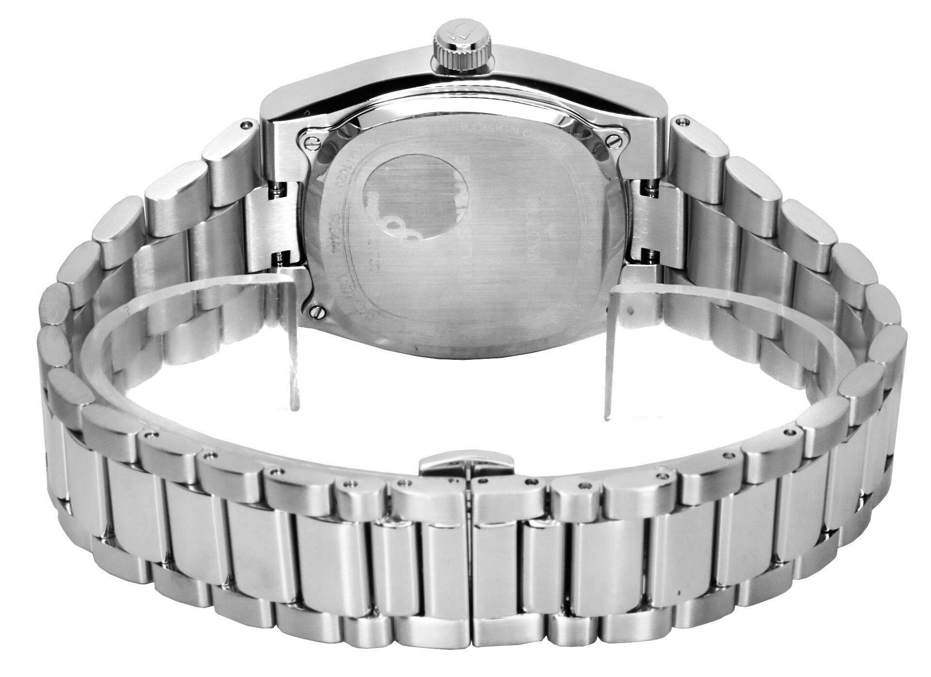 Back. Bulova - Classic Super Seville 262kHz Precisionist Quartz 96B444 Men's Watch Stainless Steel Bracelet Silver Dial - Silver.