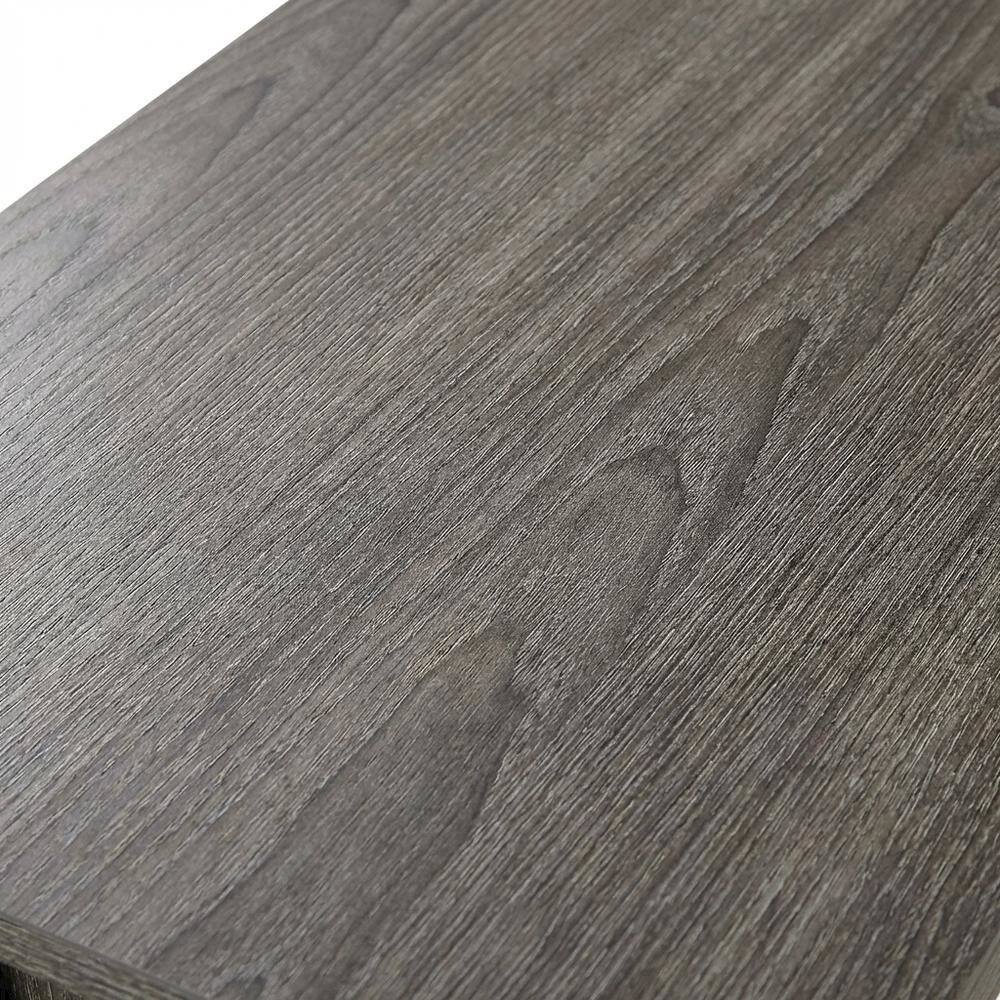 Alt View 3. FurniFact - Glass Finish Flip Top Table with Compact Design for Living Room Use - Weathered Gray.