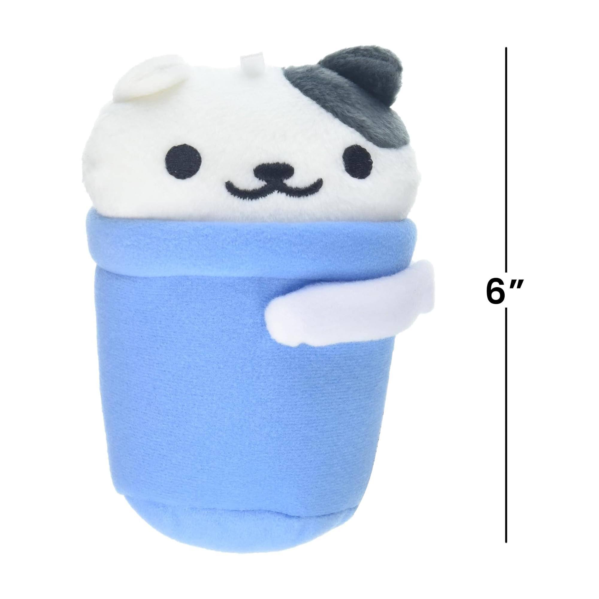 Alt View 3. Little Buddy - Neko Atsume: Kitty Collector 6" Plush: Spots Bucket - Blue.
