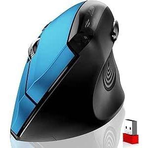 Front. Cedar Assembly - Mouse Wireless Optical Cordless Mice with 800/1200/ Vertical Computer Wireless Mouse for Laptop PC... - blue.