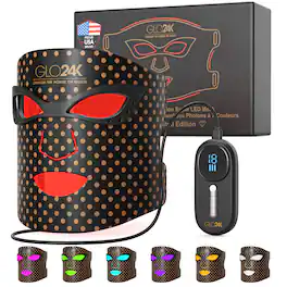 GLO24K - 7 Color LED Photon Rejuvenation Super Mask