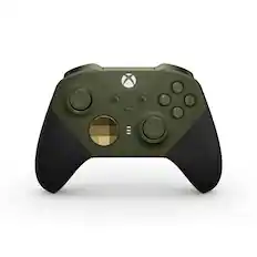 Front. Microsoft - XBOX Elite Series 2 Core Wireless Controller for XBOX Series X, XBOX Series S, XBOX One, PCs, and Cloud-Enabled Devices - Dark Green.