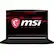 Front. MSI - GF63 THIN 15.6" Gaming Laptop - Intel Core i7 - 16GB Memory - NVIDIA GeForce RTX 3050 Ti - 512GB SSD - Black.