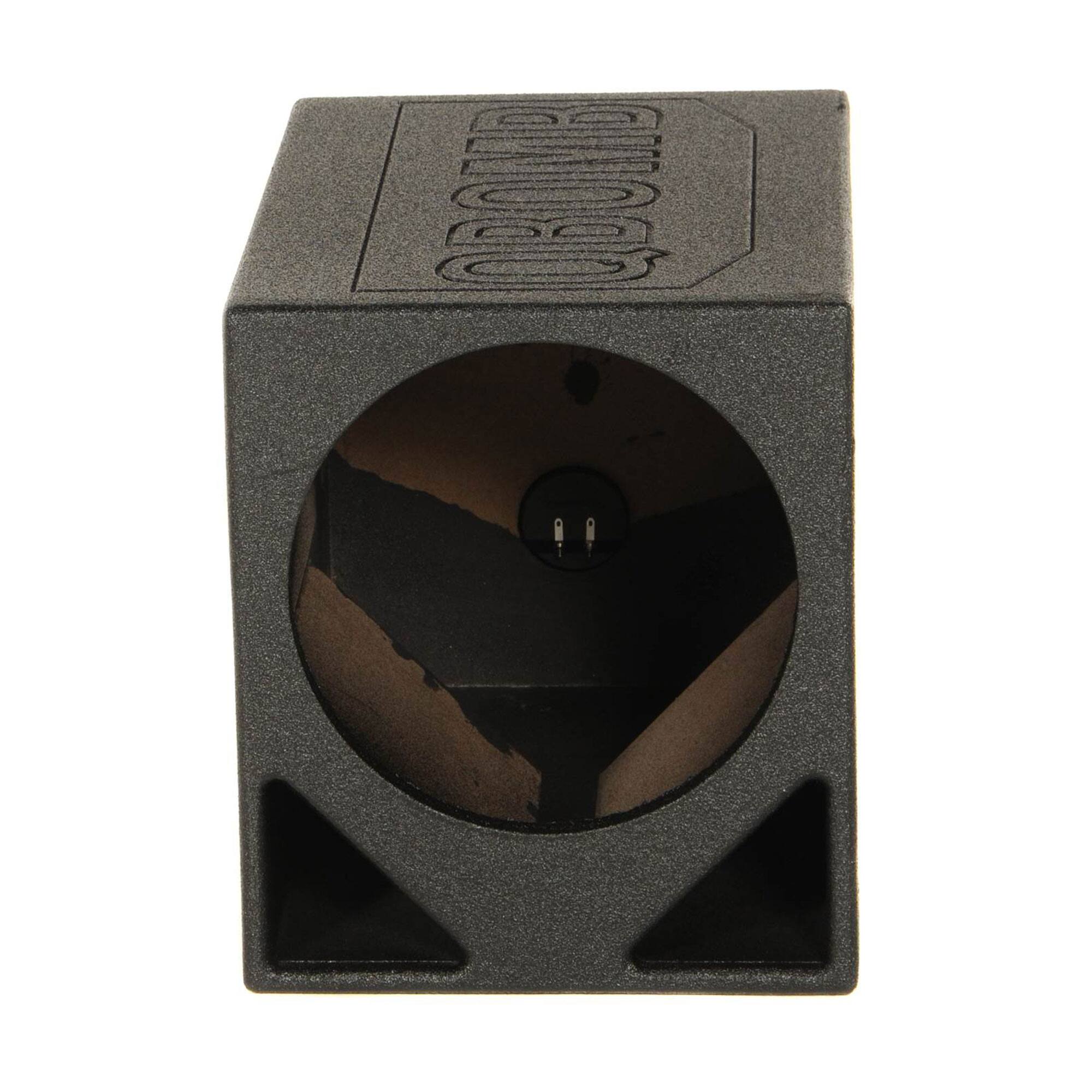 Alt View 1. QPower - Q Power QBOMB12TB Single 12" Triangle Ported Car Audio Subwoofer Box Enclosure - Black.