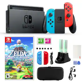 Switch Neon Joy-Con witch The Legend of Zelda and 14 in 1 Accessories Kit - Nintendo Switch
