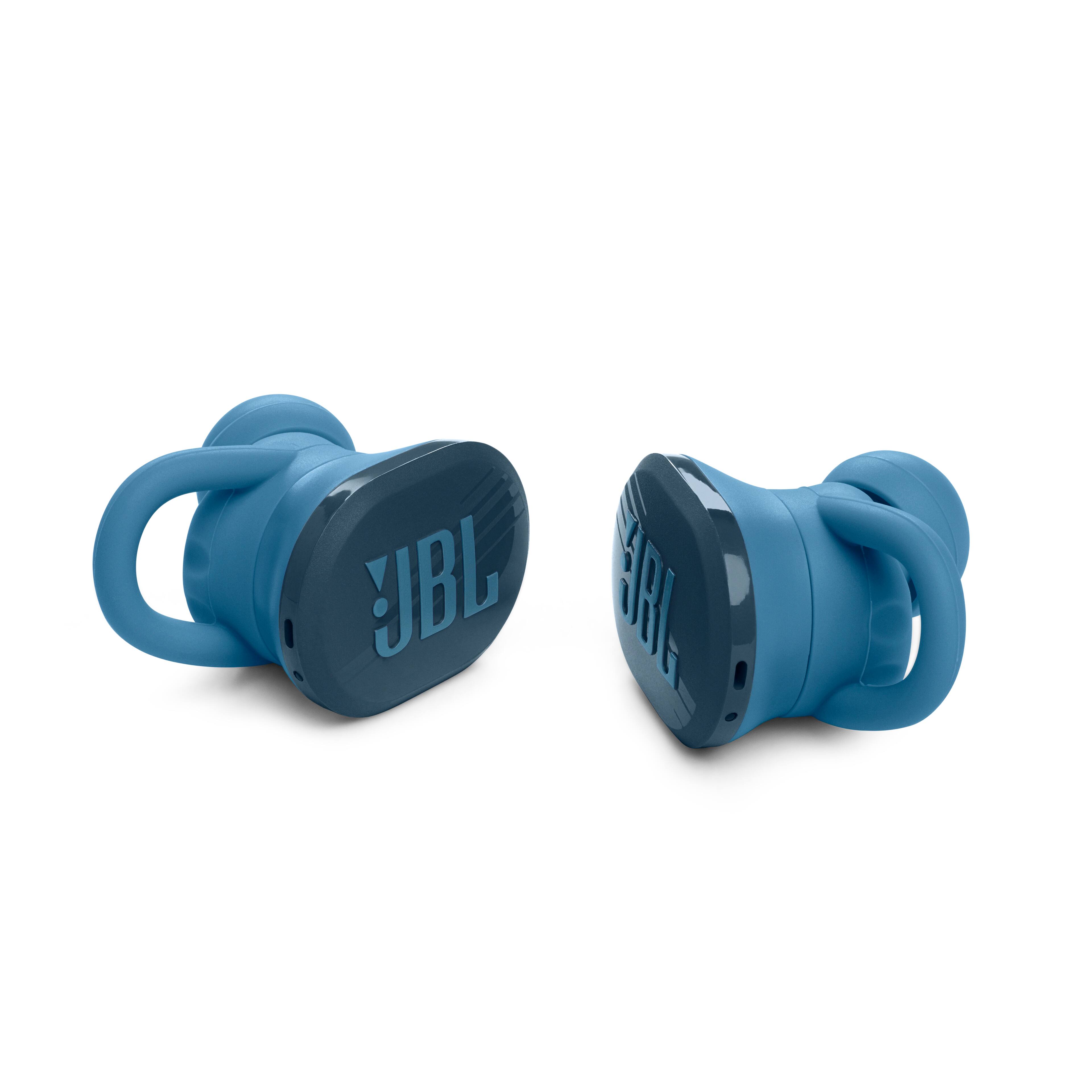 Alt View 12. JBL - Endurance Race Waterproof True Wireless Sport Earbud Headphones - Blue.