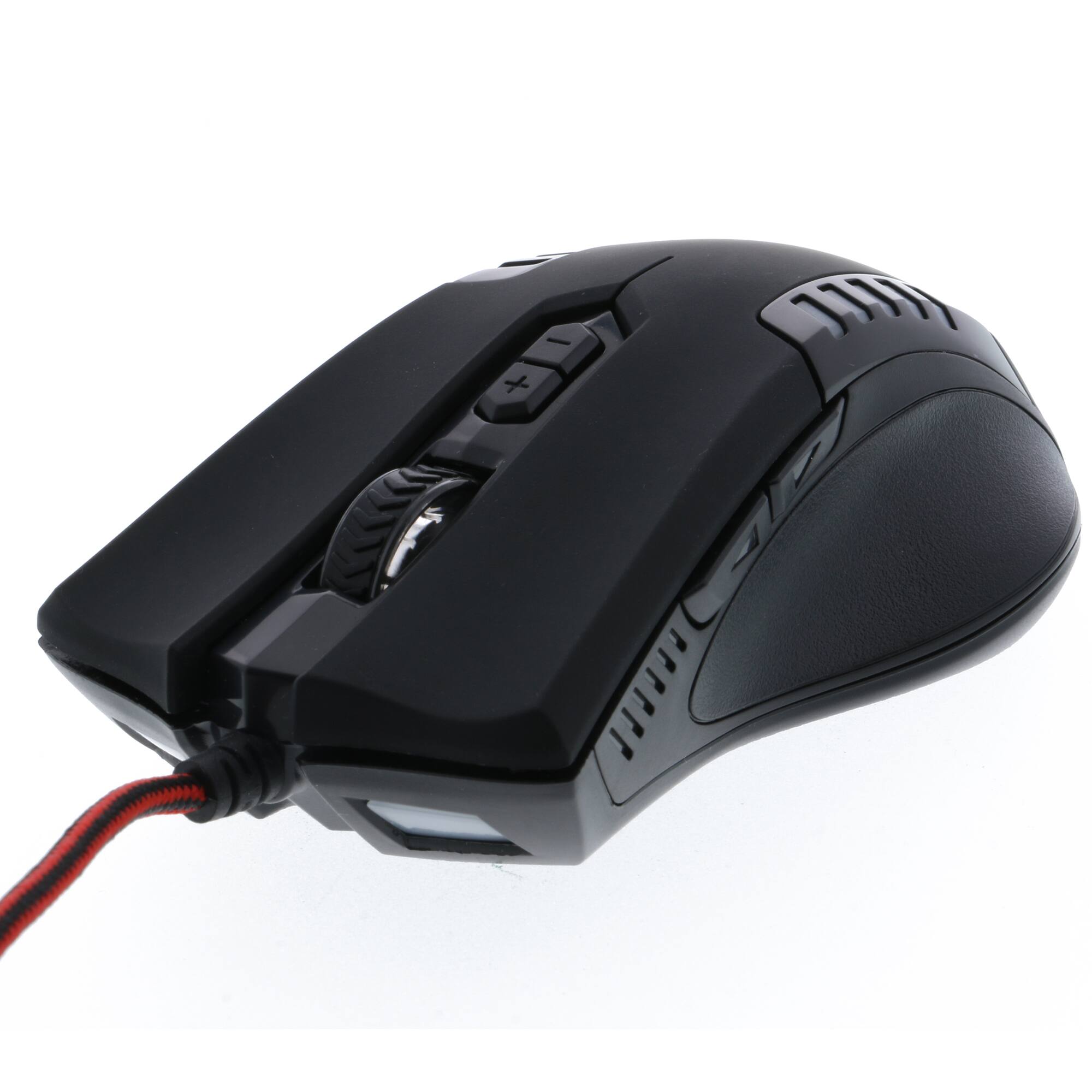 Back. Xtreme - Wired Gaming Mouse - High-Precision Optical Sensor, Multicolor RGB Backlit, 6 Programmable Buttons - Black.