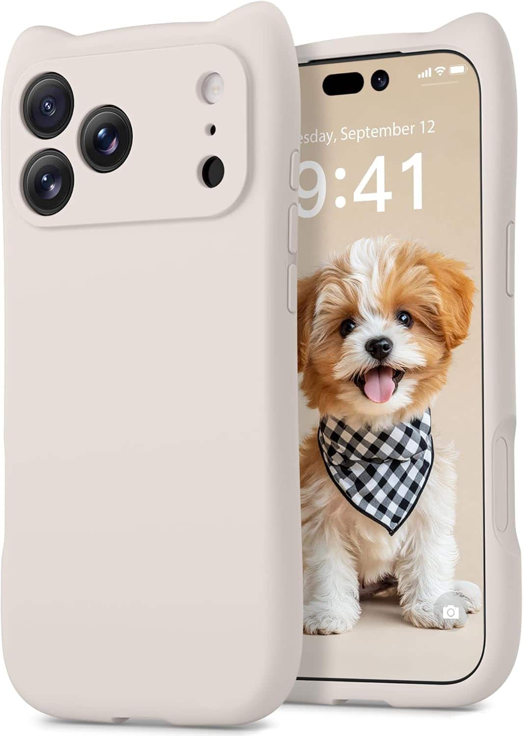 FINEAK - Magnetic for iPhone 17 Pro Max Case, Full Camera Protection - Stone